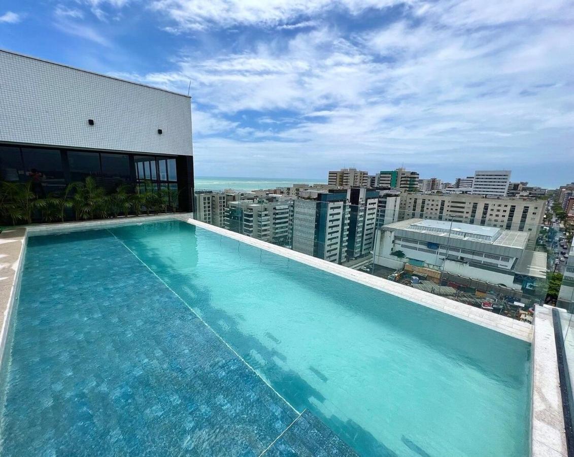 Edificio Sky Concept - Apt 1003 - Quarto E Sala Com Ar Condicionado, Piscina, Academia, Area Kids, Proximo A Praias Turisticas E Bares Badalados Maceió エクステリア 写真